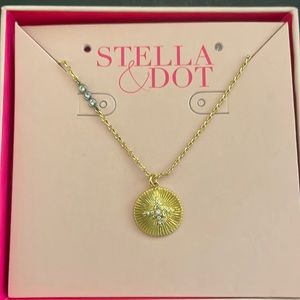 Stella & Dot Star Struck Coin Mini Pendant